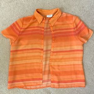 Vintage 70's Sheer Button-Up